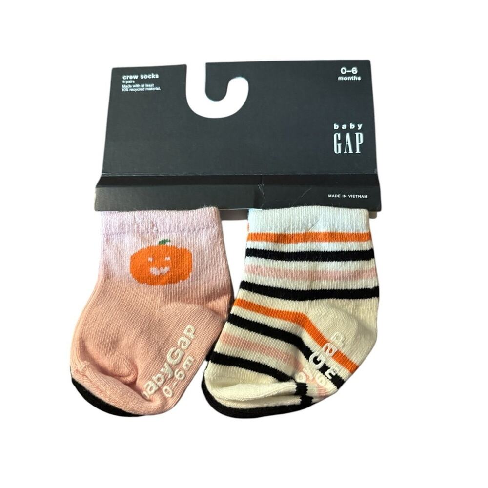 Baby Gap NWT 0-6M 4 pr Halloween Socks